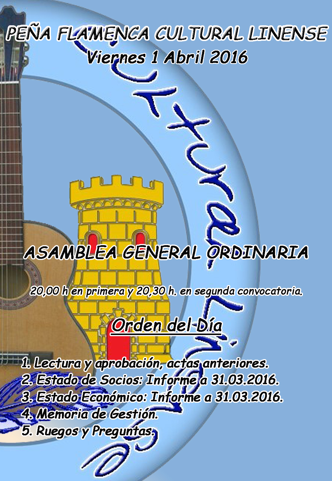 7. ASAMBLEA GENERAL ORDINARIA. 1.04.2016